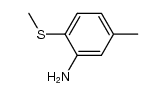 2-amino-4-methylphenyl methyl sulphide结构式
