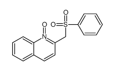 2-(benzenesulfonylmethyl)-1-oxidoquinolin-1-ium Structure