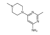 2-甲基-6-(4-甲基哌嗪-1-基)嘧啶-4-胺结构式