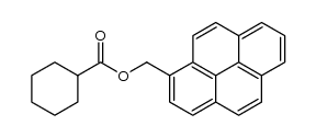 1-pyrenylmethyl ester of cyclohexane-carboxylic acid Structure
