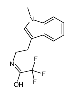 2,2,2-trifluoro-N-[2-(1-methylindol-3-yl)ethyl]acetamide结构式