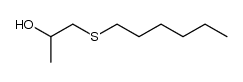 1-(hexylthio)propan-2-ol Structure