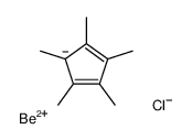 beryllium,1,2,3,4,5-pentamethylcyclopenta-1,3-diene,chloride结构式