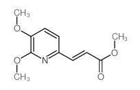 3-(5,6-二甲氧基吡啶-2-基)丙烯酸甲酯结构式