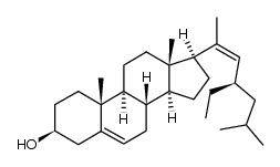 (23R)-23-ethylcholesta-5,20(22)-dien-3β-ol Structure