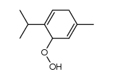 3-hydroperoxy-4-isopropyl-1-methylcyclohexa-1,4-diene结构式