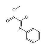 methyl 2-chloro-2-phenyliminoacetate结构式