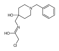 2-氯-N-[[4-羟基-1-(苯基甲基)-4-哌啶基]甲基]乙酰胺结构式