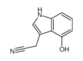 2-(4-hydroxy-1H-indol-3-yl)acetonitrile Structure