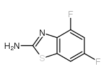 4,6-二氟-1,3-苯并噻唑-2-胺结构式