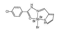 antimony(III)Br3(TpClBHH)结构式