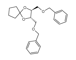 (2S,3S)-2,3-bis[(benzyloxy)methyl]-1,4-dioxaspiro[4.4]nonane Structure