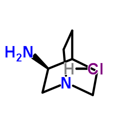(|S|)-(-)-3-氨基奎宁 二盐酸盐结构式