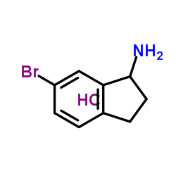 6-Bromo-1-indanamine hydrochloride (1:1) Structure
