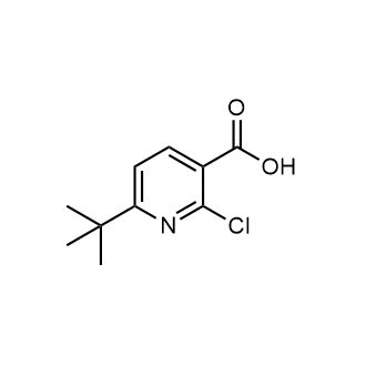 6-(叔丁基)-2-氯烟酸结构式