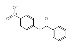 Benzenecarbothioicacid, S-(4-nitrophenyl) ester Structure