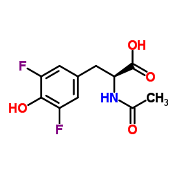 N-Acetyl-3,5-difluoro-L-tyrosine结构式