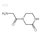 4-(2-aminoacetyl)piperazin-2-one,hydrochloride Structure