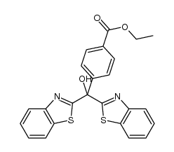ethyl 4-[bis(1,3-benzothiazol-2-yl)(hydroxy)methyl]benzoate Structure