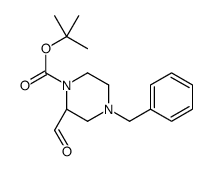 (R)-1-Boc-4-苄基哌嗪-2-甲醛结构式