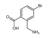 2-(氨基甲基)-4-溴苯甲酸结构式