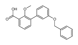 2-methoxy-3-(3-phenylmethoxyphenyl)benzoic acid结构式
