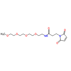 m-PEG4-amino-Mal Structure