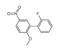 2'-fluoro-2-methoxy-5-nitrobiphenyl结构式