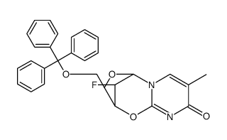 Trityl-lyxofuranosyl-T Structure