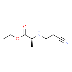 L-Alanine, N-(2-cyanoethyl)-, ethyl ester (9CI) structure