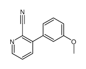 3-(3-methoxyphenyl)pyridine-2-carbonitrile结构式