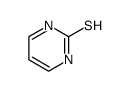 2-Pyrimidinethiol (9CI) Structure