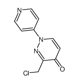 3-(chloromethyl)-1-(pyridin-4-yl)pyridazin-4(1H)-one Structure