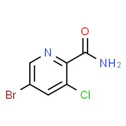 5-溴-3-氯吡啶-2-甲酰胺结构式