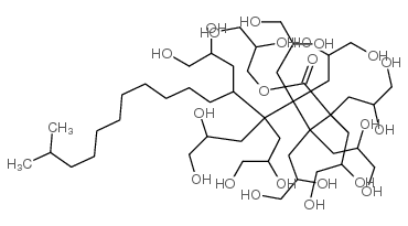 聚甘油-10 异硬脂酸酯结构式