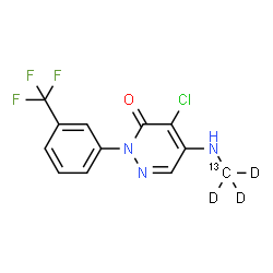 Norflurazon-¹³C,d3 Structure