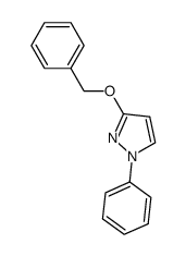 3-(benzyloxy)-1-phenyl-1H-pyrazol结构式
