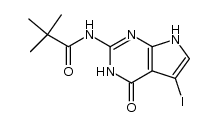 2-pivaloylamino-4(3H)-oxo-5-iodo-7H-pyrrolo[2,3-d]pyrimidine Structure