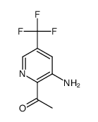 1-(3-amino-5-(trifluoromethyl)pyridin-2-yl)ethanone Structure