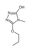 2,4-Dihydro-5-propoxy-4-methyl-3H-1,2,4-Triazol-3-one structure