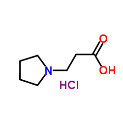3-(1-吡咯烷基)丙酸(HCL)结构式