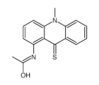 N-(10-methyl-9-sulfanylideneacridin-1-yl)acetamide结构式