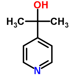 2-(4-吡啶基)-2-丙醇结构式