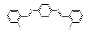 1,4-Benzenediamine,N1,N4-bis[(2-chlorophenyl)methylene]- Structure