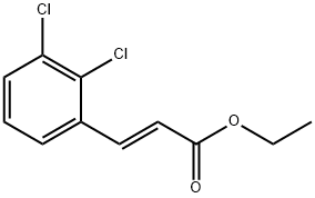 (E)-3-(2,3-二氯苯基)丙烯酸乙酯结构式