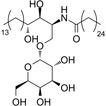 1-O-(α-D-galactosyl)-N-hexacosanoylphytosphingosine structure