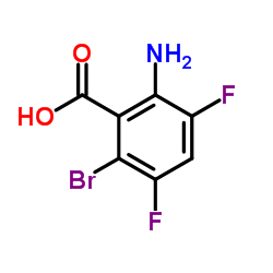 2-Amino-6-bromo-3,5-difluorobenzoic acid Structure