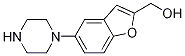 (5-(piperazin-1-yl)benzofuran-2-yl)Methanol Structure