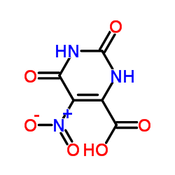 5-硝基-2,6-二氧代-1,2,3,6-四氢嘧啶-4-羧酸结构式