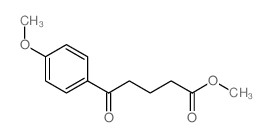 Methyl 5-(4-methoxyphenyl)-5-oxopentanoate结构式